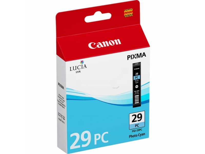 Serbatoio inchiostro ink pigmentato PGI-29 PC Canon ciano foto 4876B001