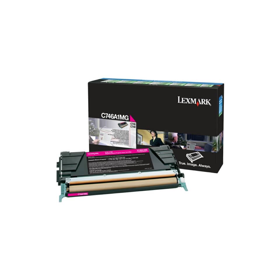 Toner return program C746, C748 Lexmark magenta C746A1MG