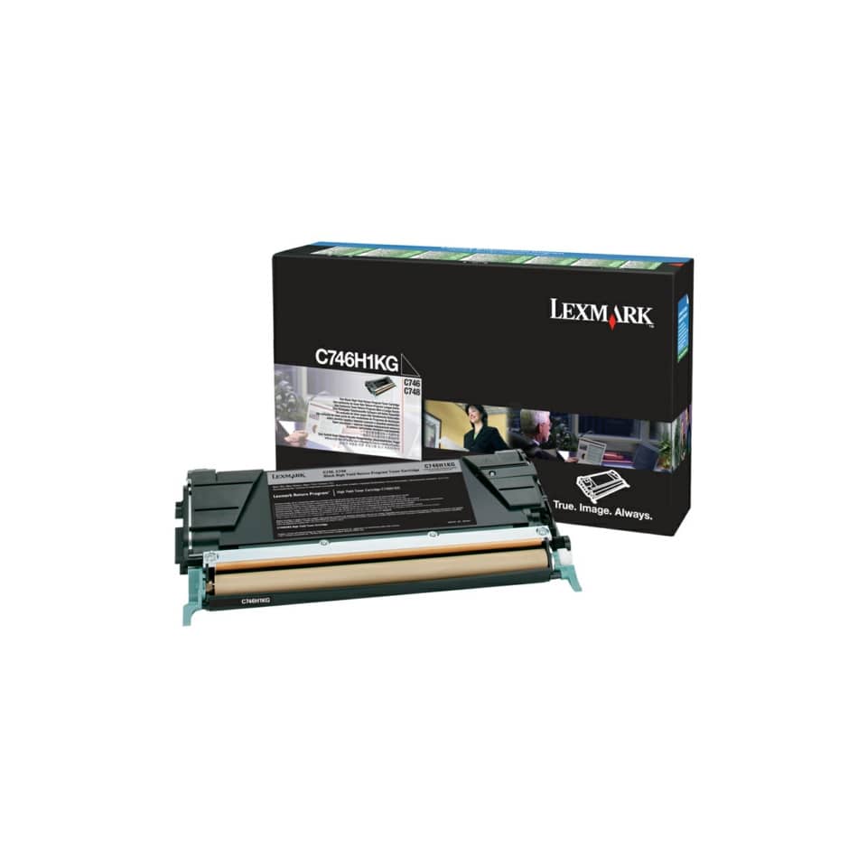Toner alta resa return program C746, C748 Lexmark nero C746H1KG