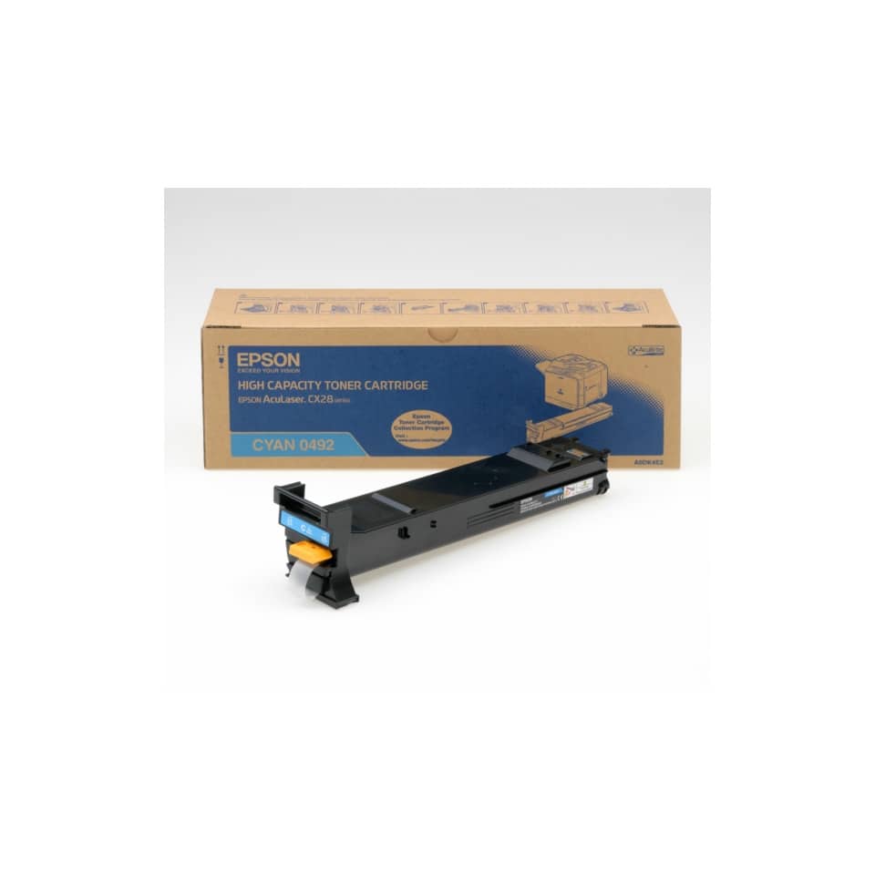 Toner alta capacità 0492 Epson ciano  C13S050492