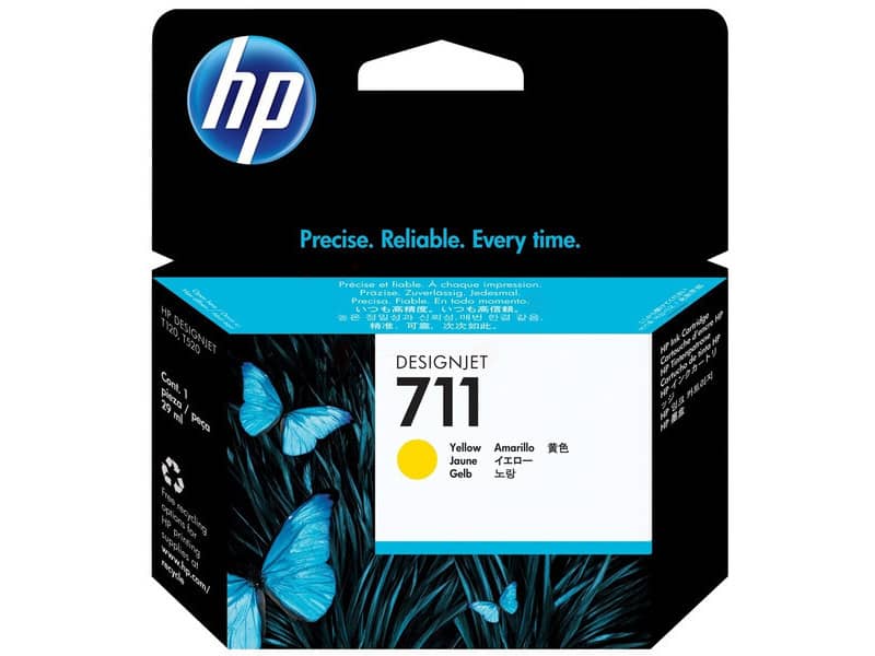 Cartuccia inkjet 711 HP giallo  CZ132A
