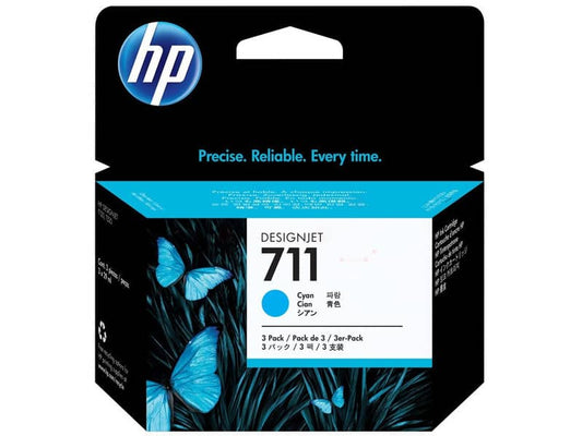 Cartucce inkjet 711 HP ciano  Conf. 3 - CZ134A