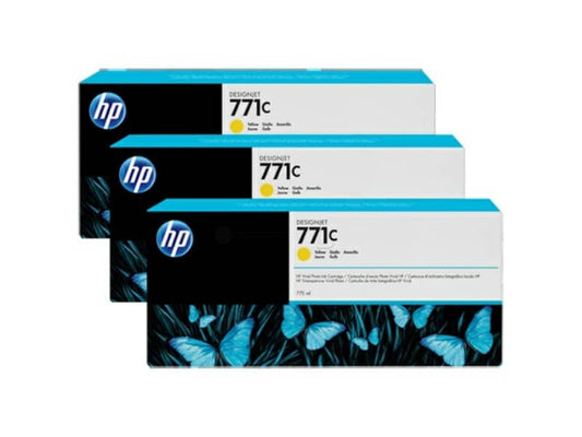 Cartucce inkjet 771C HP giallo  Conf. 3 - B6Y34A