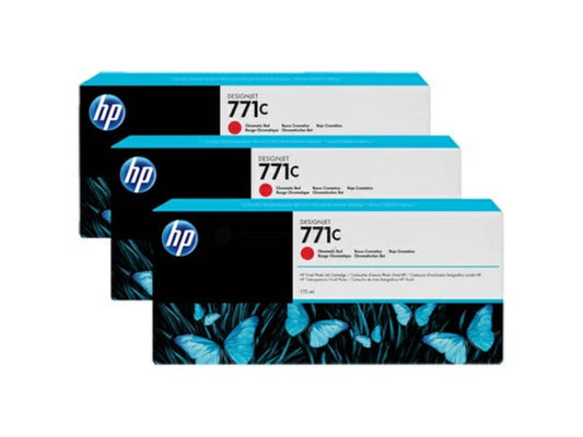 Cartucce inkjet 771C HP rosso cromatico  Conf. 3 - B6Y32A