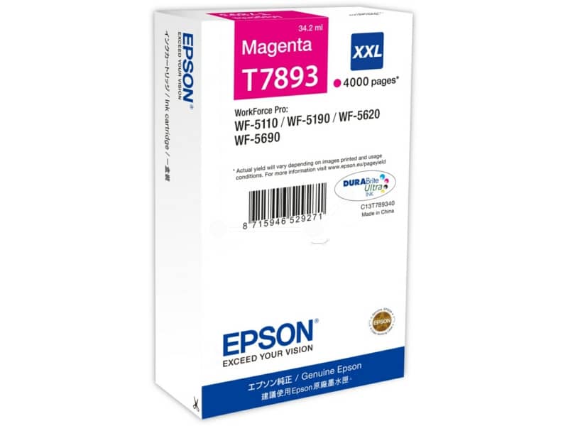 Cartuccia inkjet altissima resa T7893 - XXL Epson magenta C13T789340