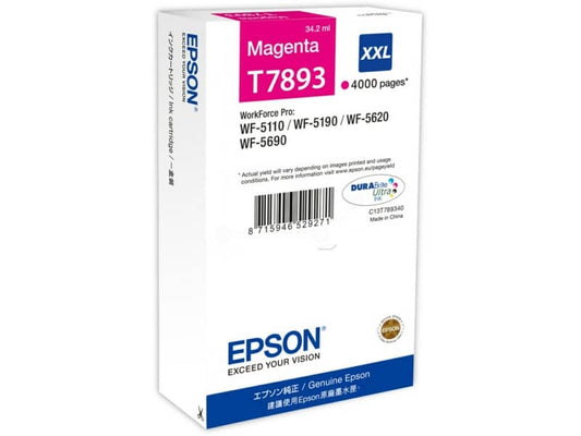 Cartuccia inkjet altissima resa T7893 - XXL Epson magenta C13T789340