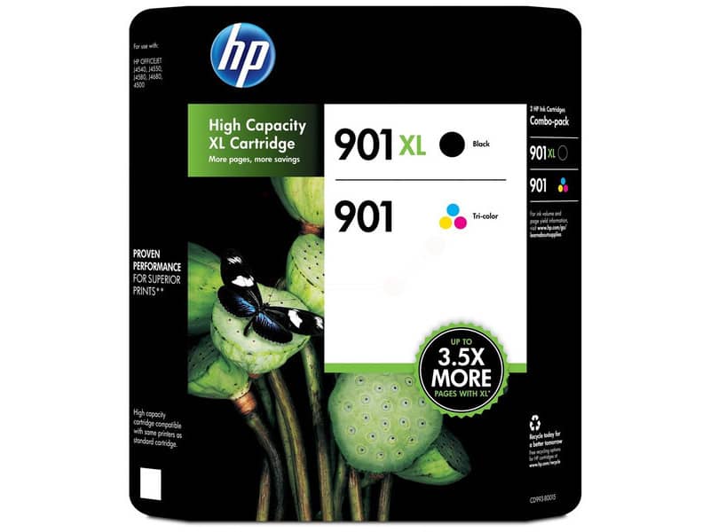 Cartucce inkjet 901 HP nero +tricromia  Conf. 2 - SD519AE