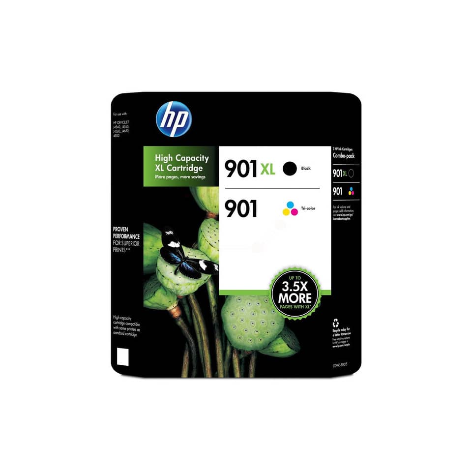 Cartucce inkjet 901 HP nero +tricromia  Conf. 2 - SD519AE