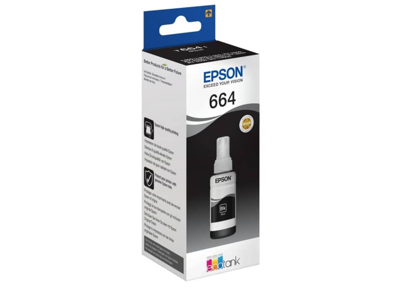 Cartuccia inkjet T6641 Epson nero  C13T664140
