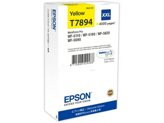 Cartuccia inkjet altissima resa T7894 - XXL Epson giallo C13T789440