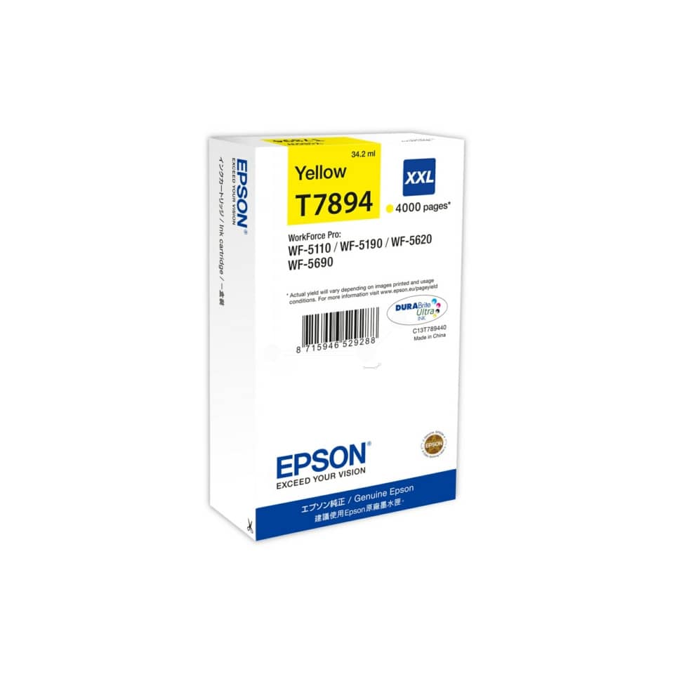 Cartuccia inkjet altissima resa T7894 - XXL Epson giallo C13T789440