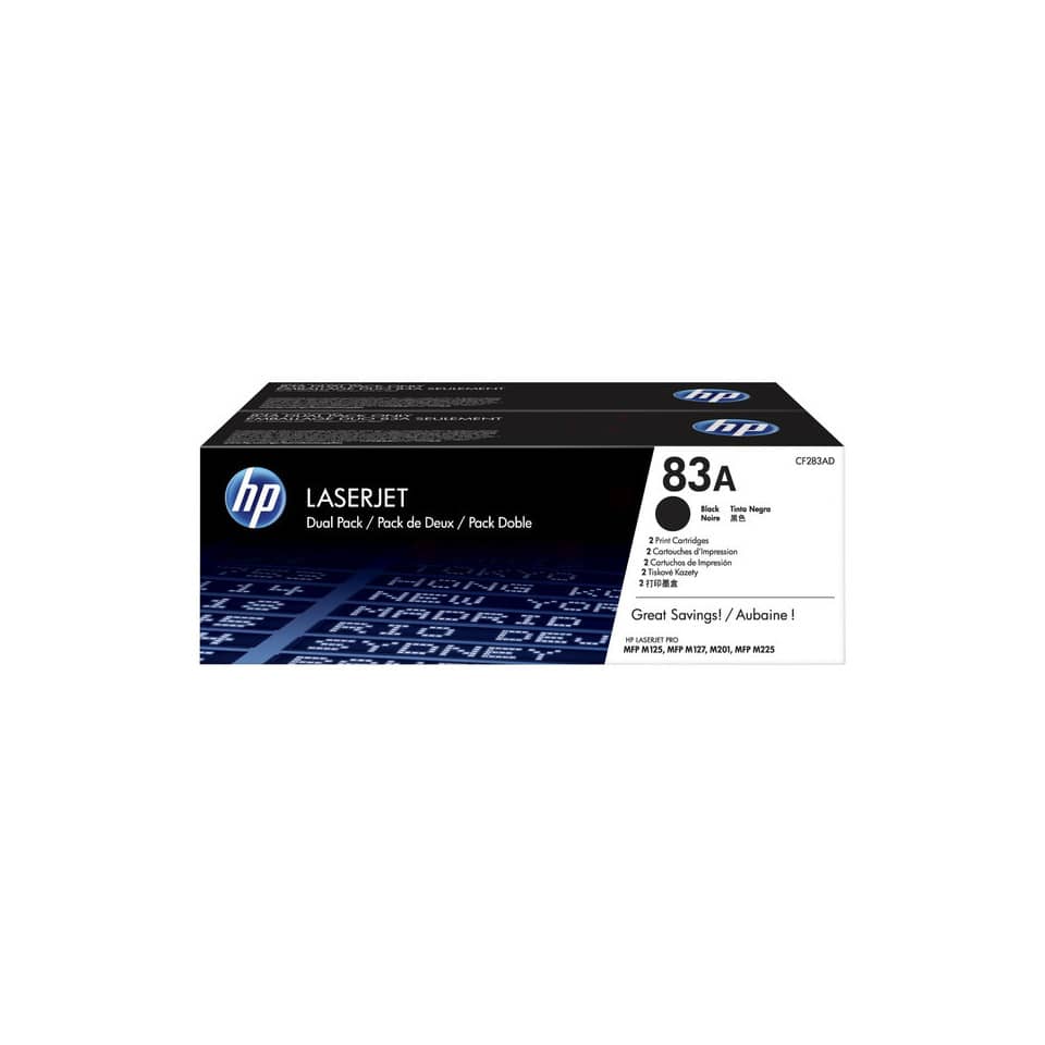 Toner 83A HP nero  Conf. 2 - CF283AD