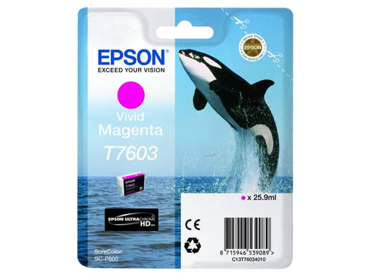 Cartuccia inkjet T7603 Epson magenta vivido C13T76034010