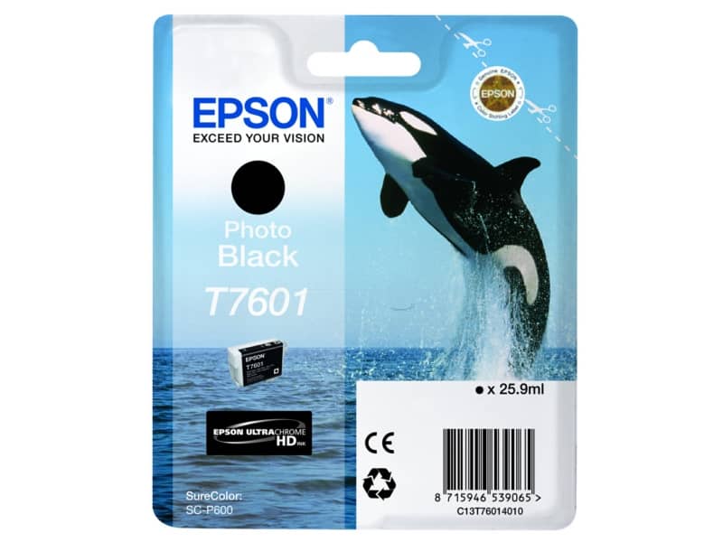 Cartuccia inkjet T7601 Epson nero fotografico C13T76014010