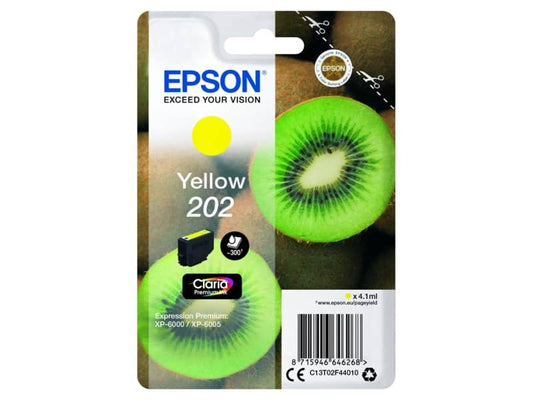 Cartuccia inkjet Kiwi 202 Epson giallo  C13T02F44010