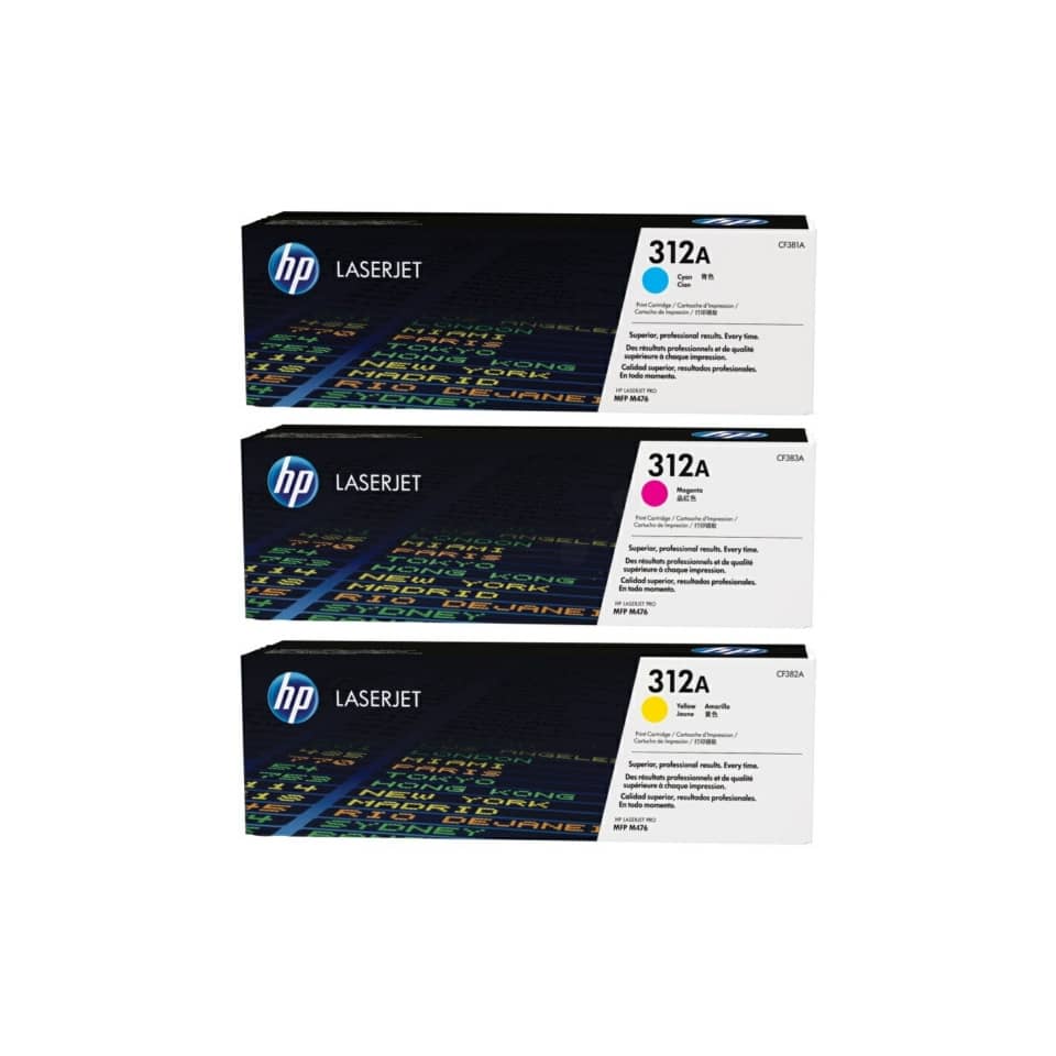 Toner 312A HP ciano+magenta+giallo  Conf. 3 - CF440AM
