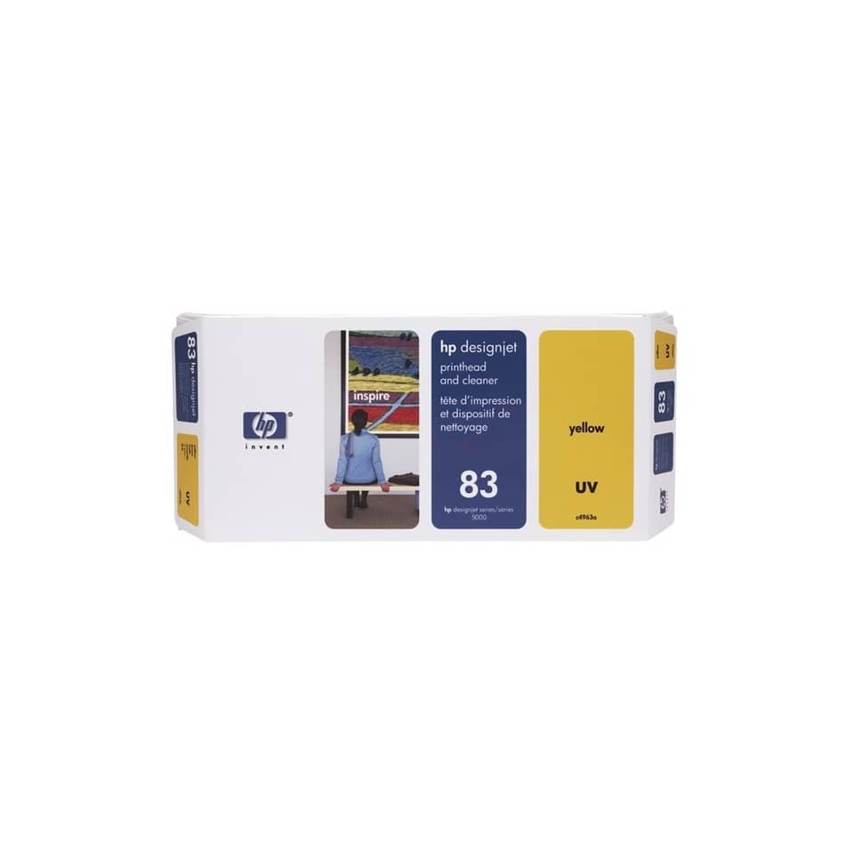 Testina di stampa UV + dispositivo di pulizia 83 HP giallo C4963A