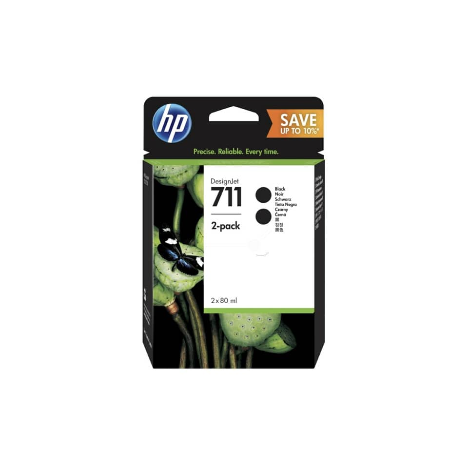 cartucce inkjet 711 HP nero  Conf. 2 - P2V31A