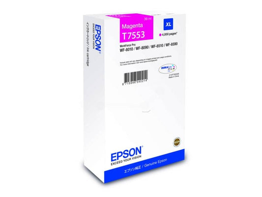 Cartuccia inkjet altissima resa T7553XL Epson magenta C13T755340