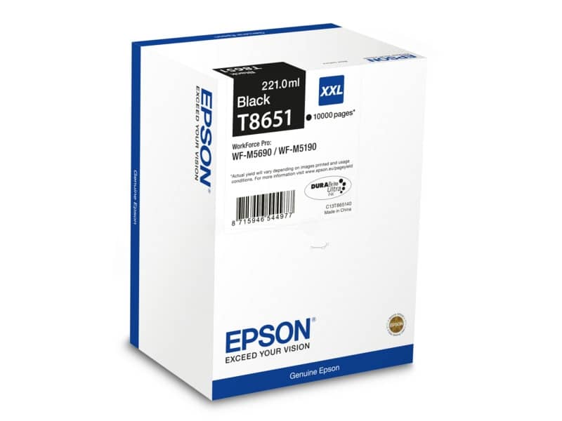 Cartuccia inkjet ink pigmentato 86XXL Epson nero C13T865140