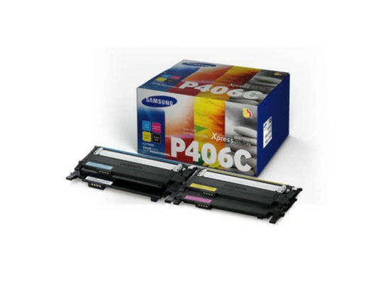Toner CLT-P406C Samsung nero+ciano+magenta+giallo Conf. 4 - SU375A