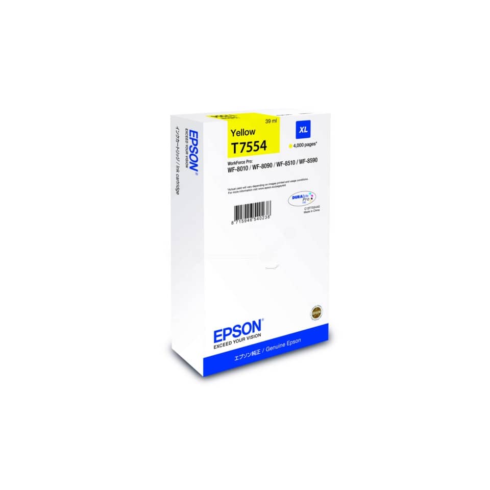 Cartuccia inkjet altissima resa T7554XL Epson giallo C13T755440