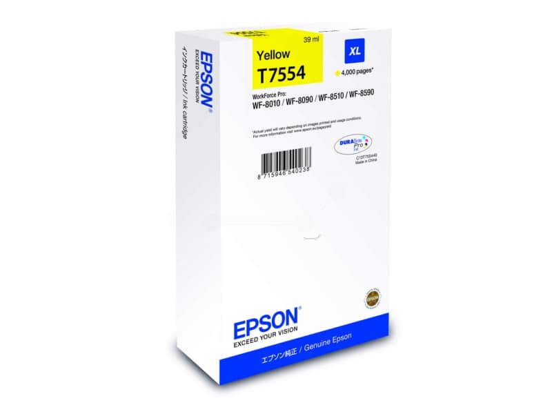 Cartuccia inkjet altissima resa T7554XL Epson giallo C13T755440
