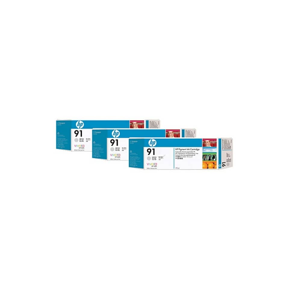 Cartucce inkjet 91 HP grigio chiaro Conf. 3 - C9482A