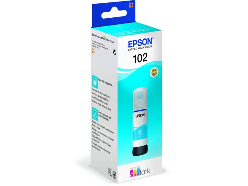 Serbatoio inchiostro 102 Epson ciano  C13T03R240