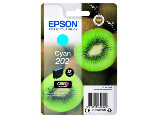 Cartuccia inkjet Kiwi 202 Epson ciano C13T02F24010