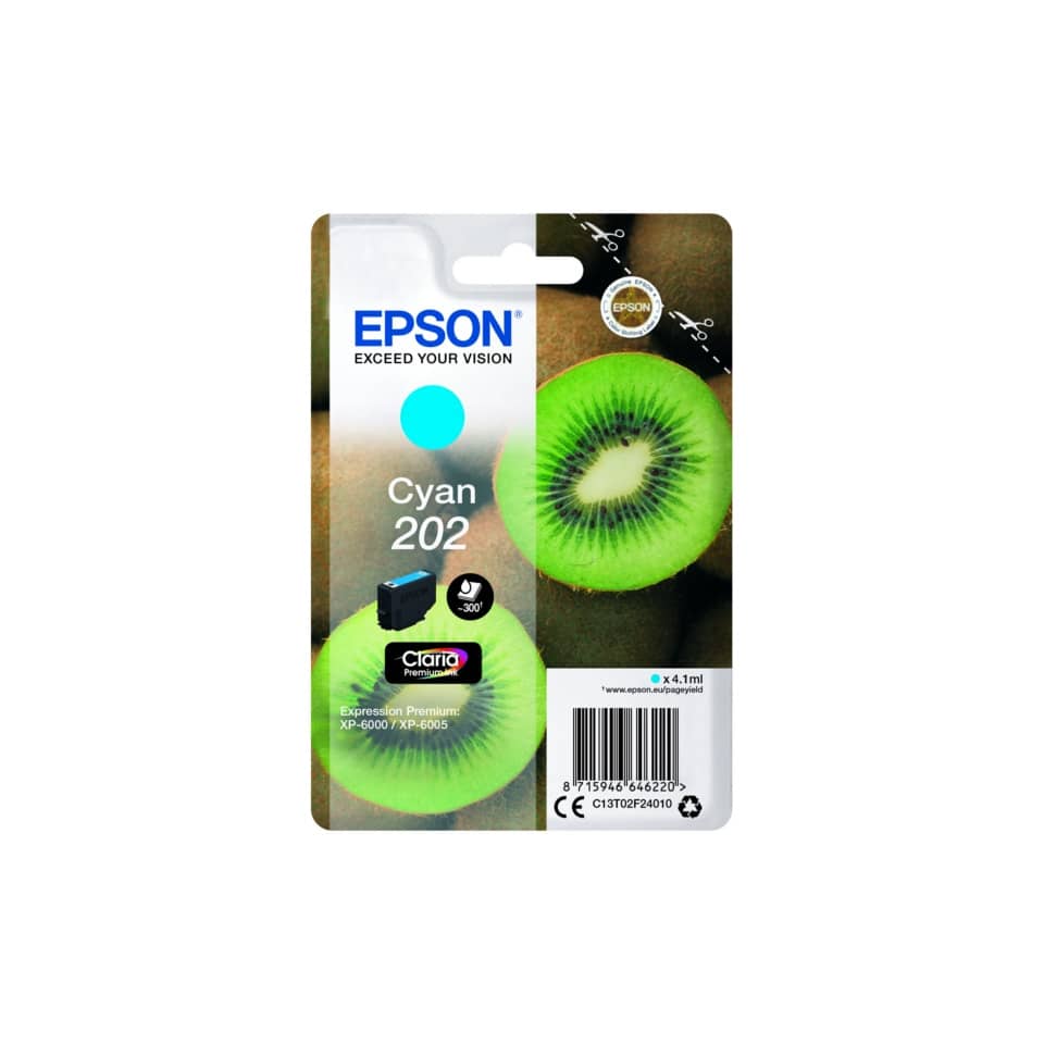 Cartuccia inkjet Kiwi 202 Epson ciano  C13T02F24010