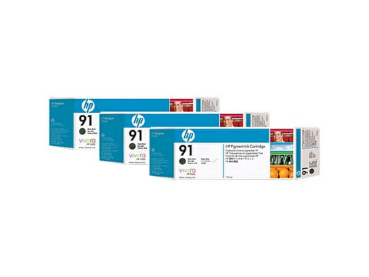 Cartuccia inkjet 91 HP nero opaco Conf. 3 - C9480A