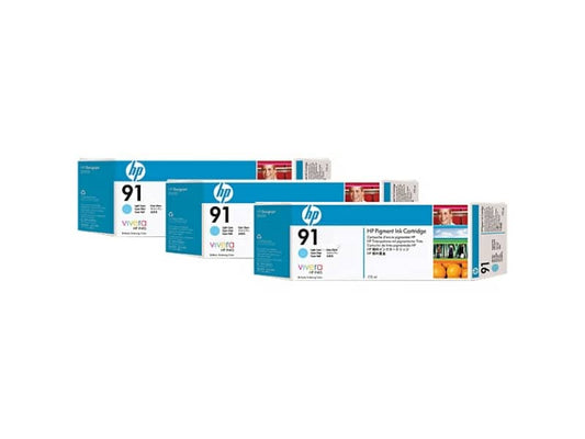 cartucce inkjet 91 HP ciano chiaro Conf. 3 - C9486A