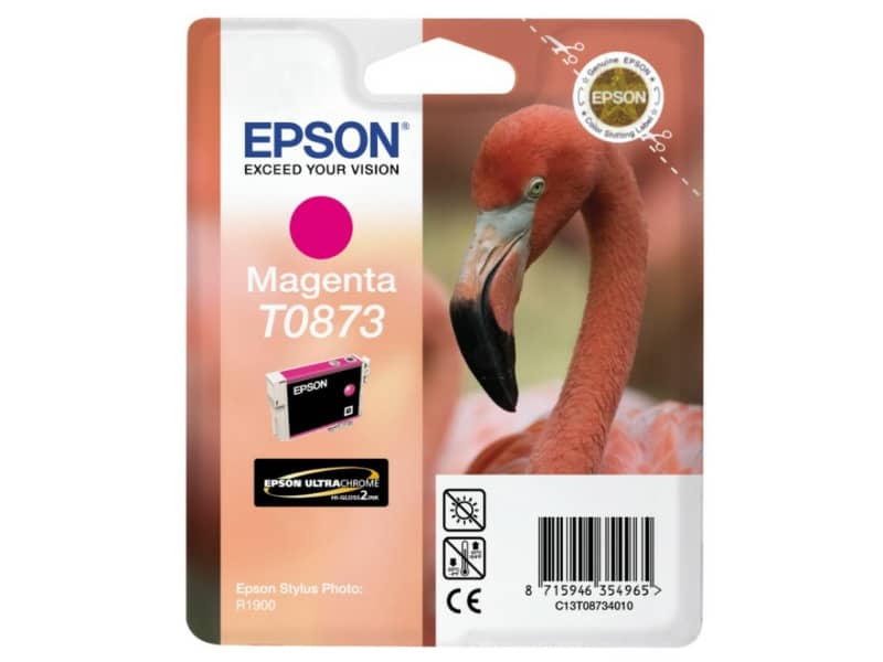 Cartuccia inkjet ink pigmentato blister RS T0873 Epson magenta C13T08734010