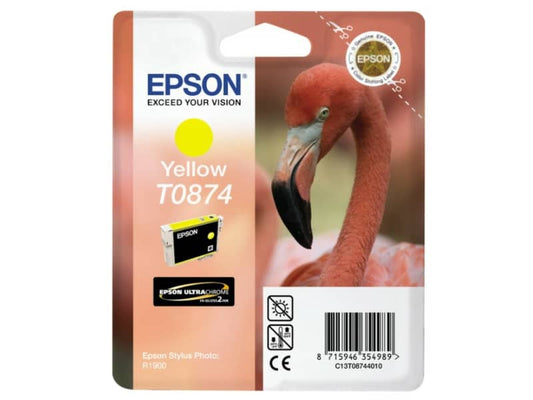 Cartuccia inkjet ink pigmentato blister RS T0874 Epson giallo C13T08744010