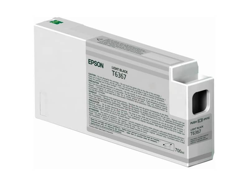 Cartuccia inkjet alta capacità ink pigmentato T6367 Epson nero chiaro C13T636700