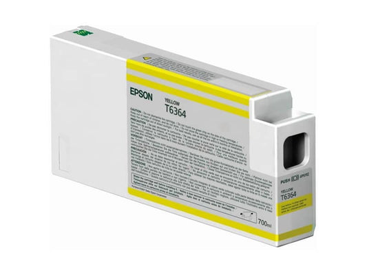 Cartuccia inkjet alta capacità ink pigmentato T6364 Epson giallo C13T636400