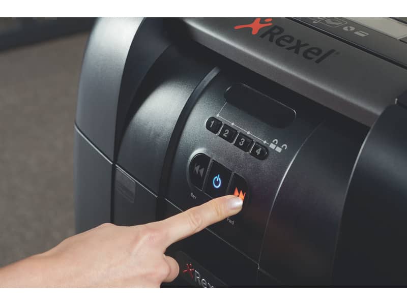 Distruggidocumenti ad alimentazione automatica Rexel Auto+600X P-4 80 L taglio a frammenti 4x40 mm - 2103500EUA