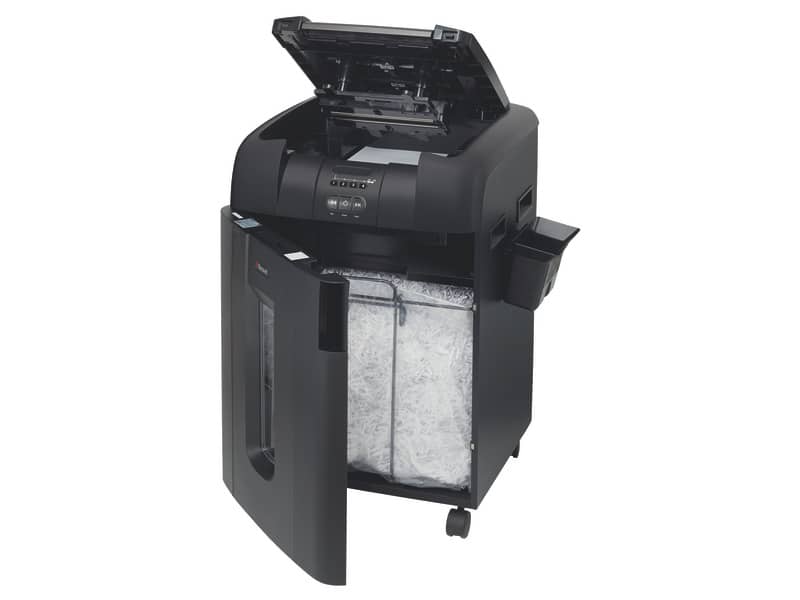 Distruggidocumenti ad alimentazione automatica Rexel Auto+600X P-4 80 L taglio a frammenti 4x40 mm - 2103500EUA