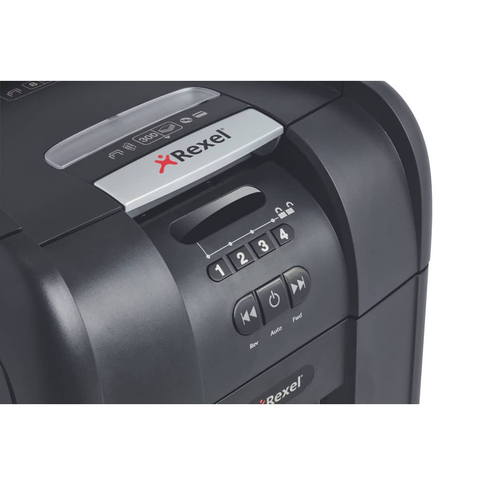 Distruggidocumenti ad alimentazione automatica Rexel Auto+300X Smartech P-4 40 L taglio frammenti 4x40 mm 2103250EUS