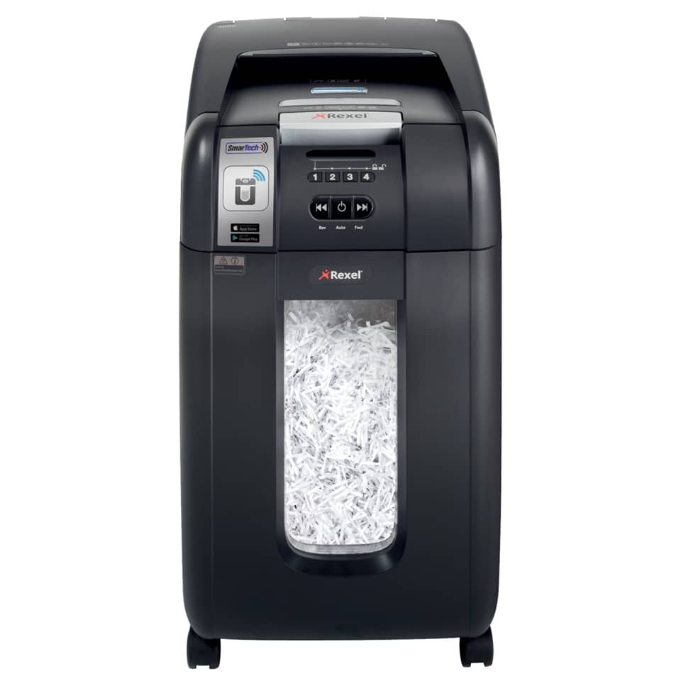 Distruggidocumenti ad alimentazione automatica Rexel Auto+300X Smartech P-4 40 L taglio frammenti 4x40 mm 2103250EUS