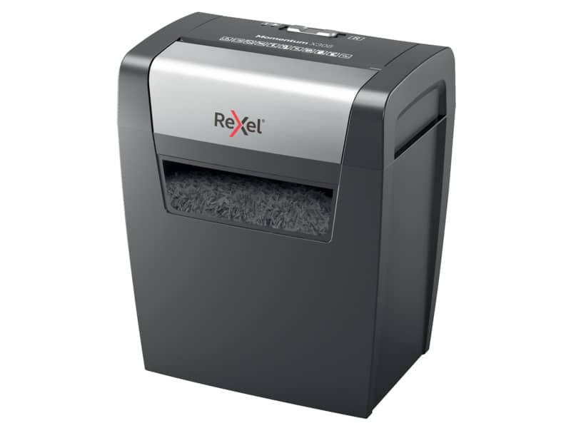 Distruggidocumenti uso moderato Rexel Momentum X308 - P-3 - 15 L - taglio a frammenti 5x42 mm - 2104570EU