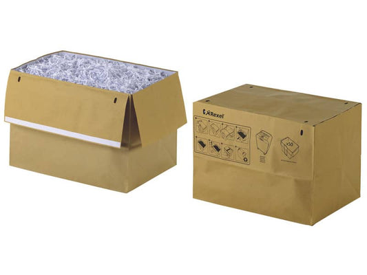 Sacchetti riciclabili per distruggidocumenti Rexel 50 L conf. da 50 - 2102441