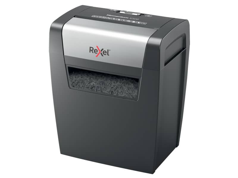Distruggidocumenti uso moderato Rexel Momentum X308 - P-3 - 15 L - taglio a frammenti 5x42 mm - 2104570EU
