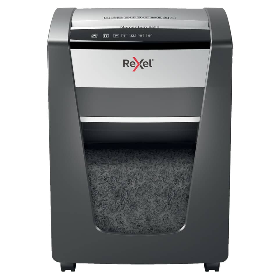 Distruggidocumenti uso moderato Rexel Momentum X420 taglio a frammenti 2104578EU