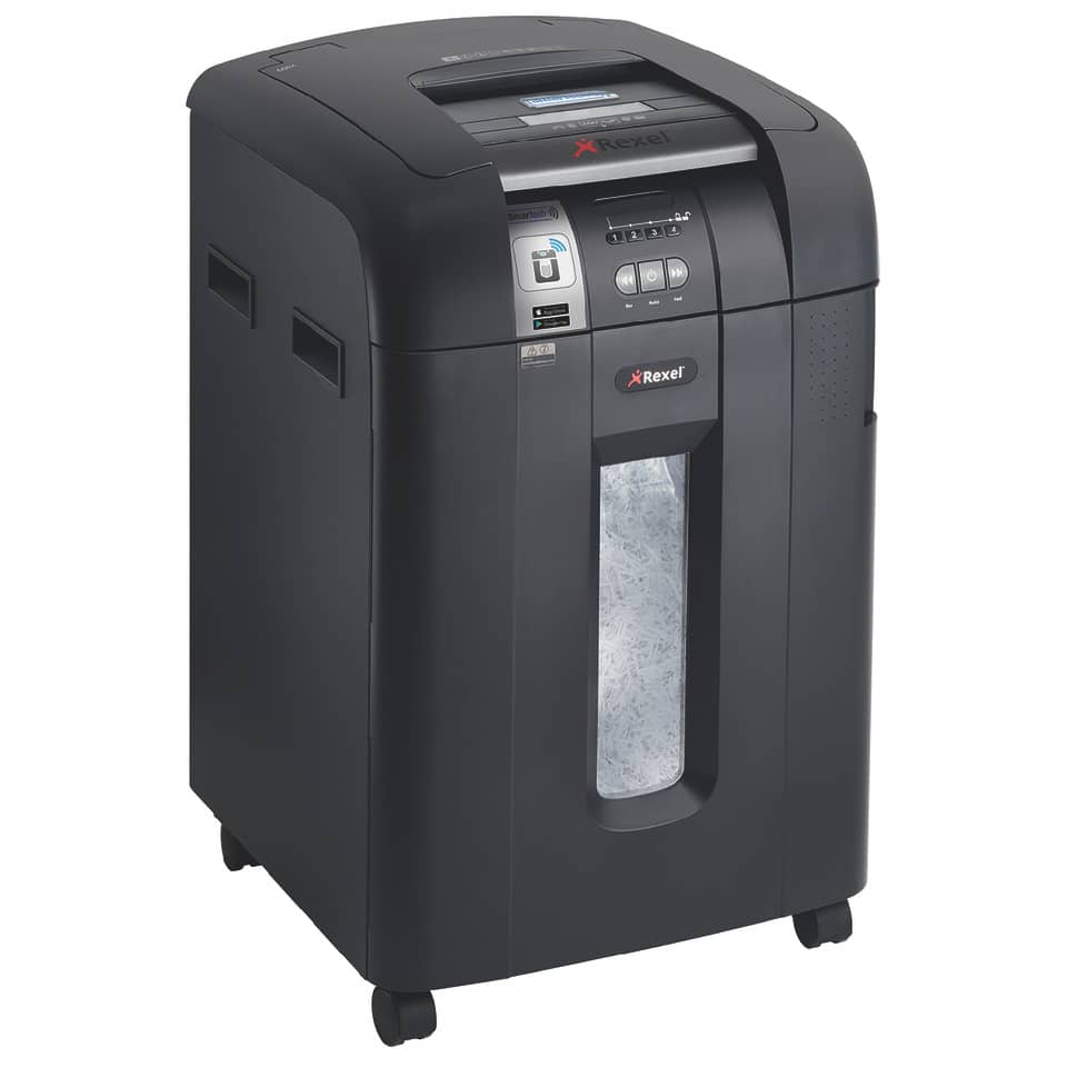 Distruggidocumenti ad alimentazione automatica Rexel Auto+600X Smartech P-4 80 L taglio frammenti 4x40 mm 2103500EUS