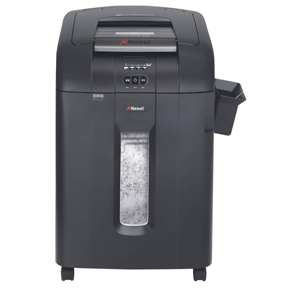 Distruggidocumenti ad alimentazione automatica Rexel Auto+600X P-4 80 L taglio a frammenti 4x40 mm - 2103500EUA