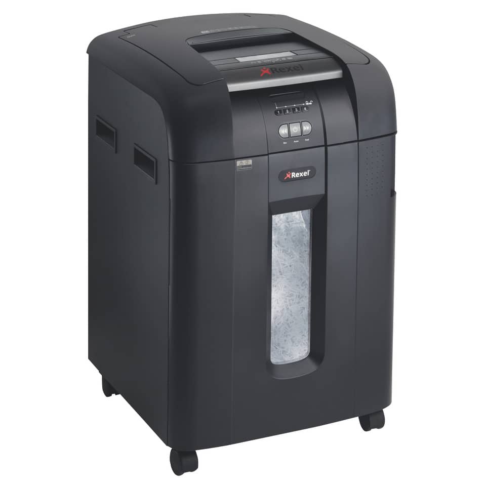Distruggidocumenti ad alimentazione automatica Rexel Auto+600X P-4 80 L taglio a frammenti 4x40 mm - 2103500EUA
