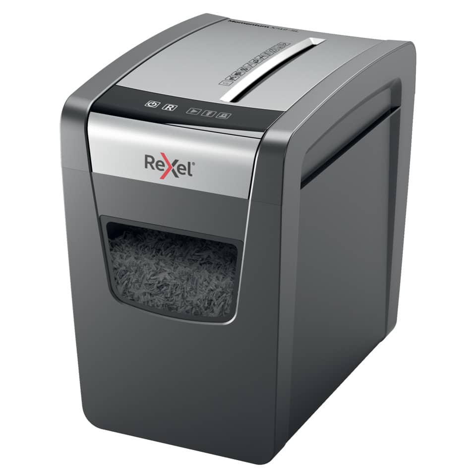 Distruggidocumenti uso moderato Rexel Momentum X312-SL Slimline - P-3 - 23 L taglio a frammenti 5x42 mm - 2104574EU