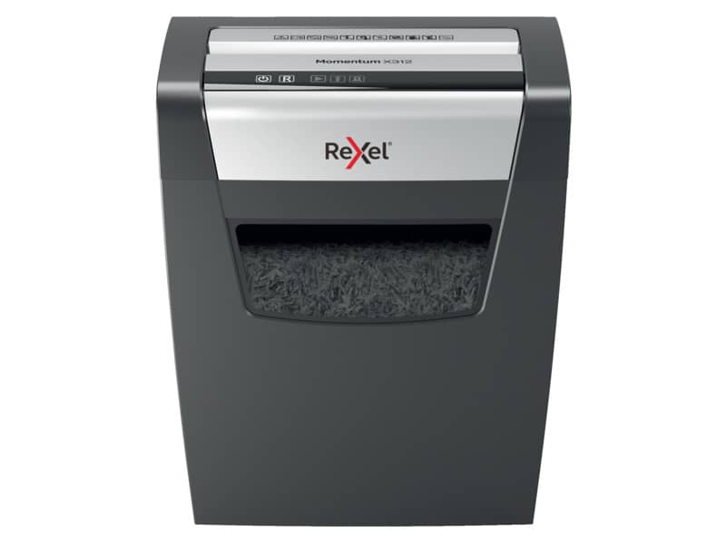 Distruggidocumenti uso moderato Rexel Momentum X312 - P-3 - 23 L - taglio a frammenti 5x42 mm - 2104572EU